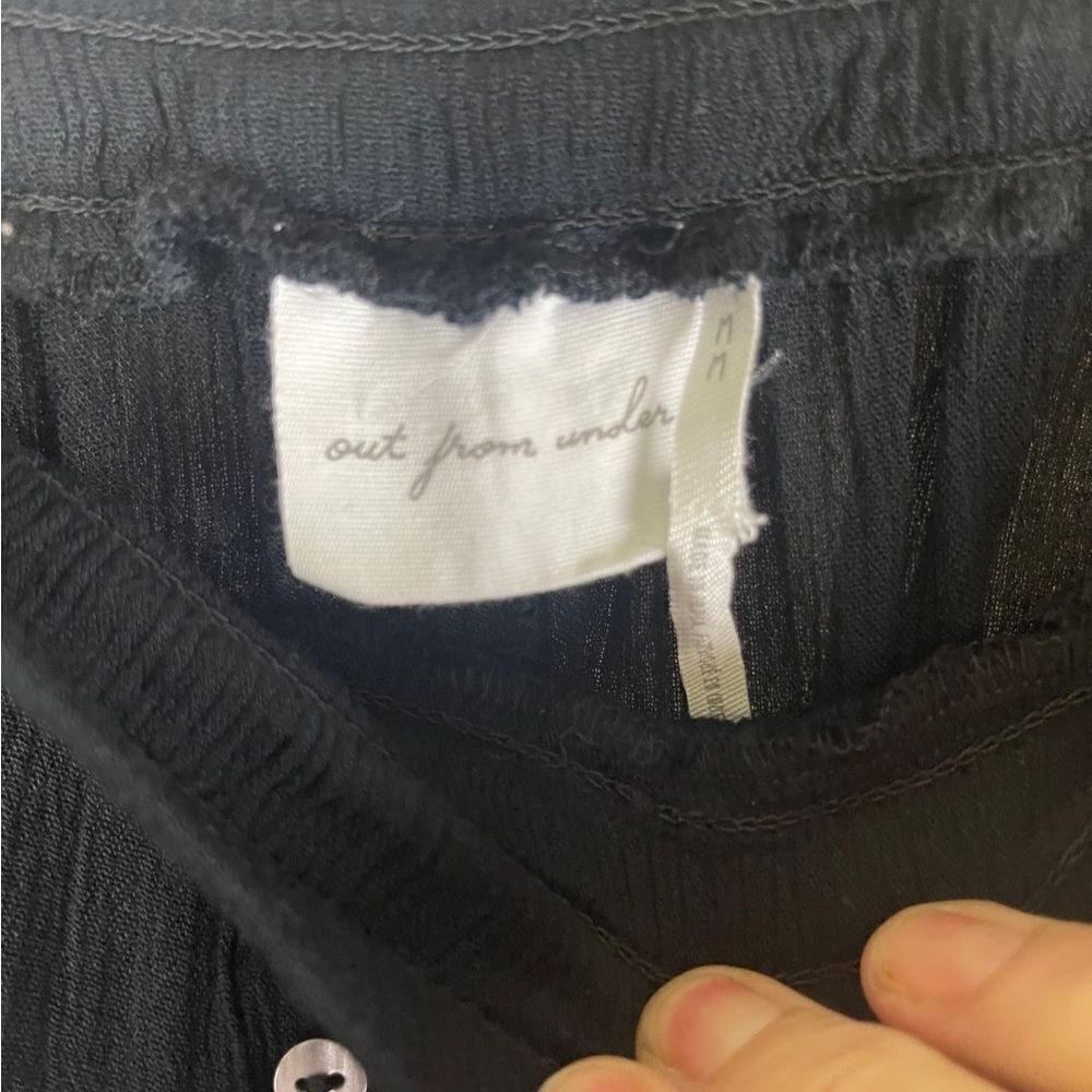 Out from Under by Urban Outfitter short black shorts with elasticized waist sz M - Picture 3 of 3